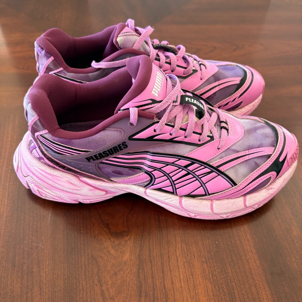 Puma Pleasures Velophasis Shoes 10 Overdye Pink Purple Y2K Athletic Sneakers